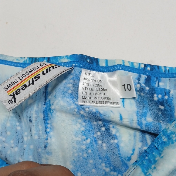 Blue Tie-Dye Bikini Set - Picture 3 of 6